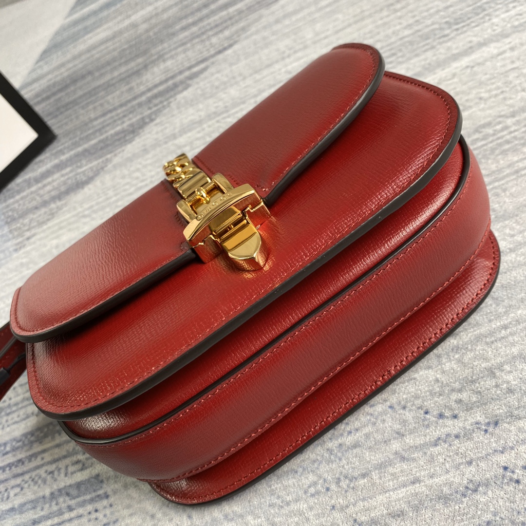 Gucci Sylvie 1969 Mini Shoulder Bag 615965 Red